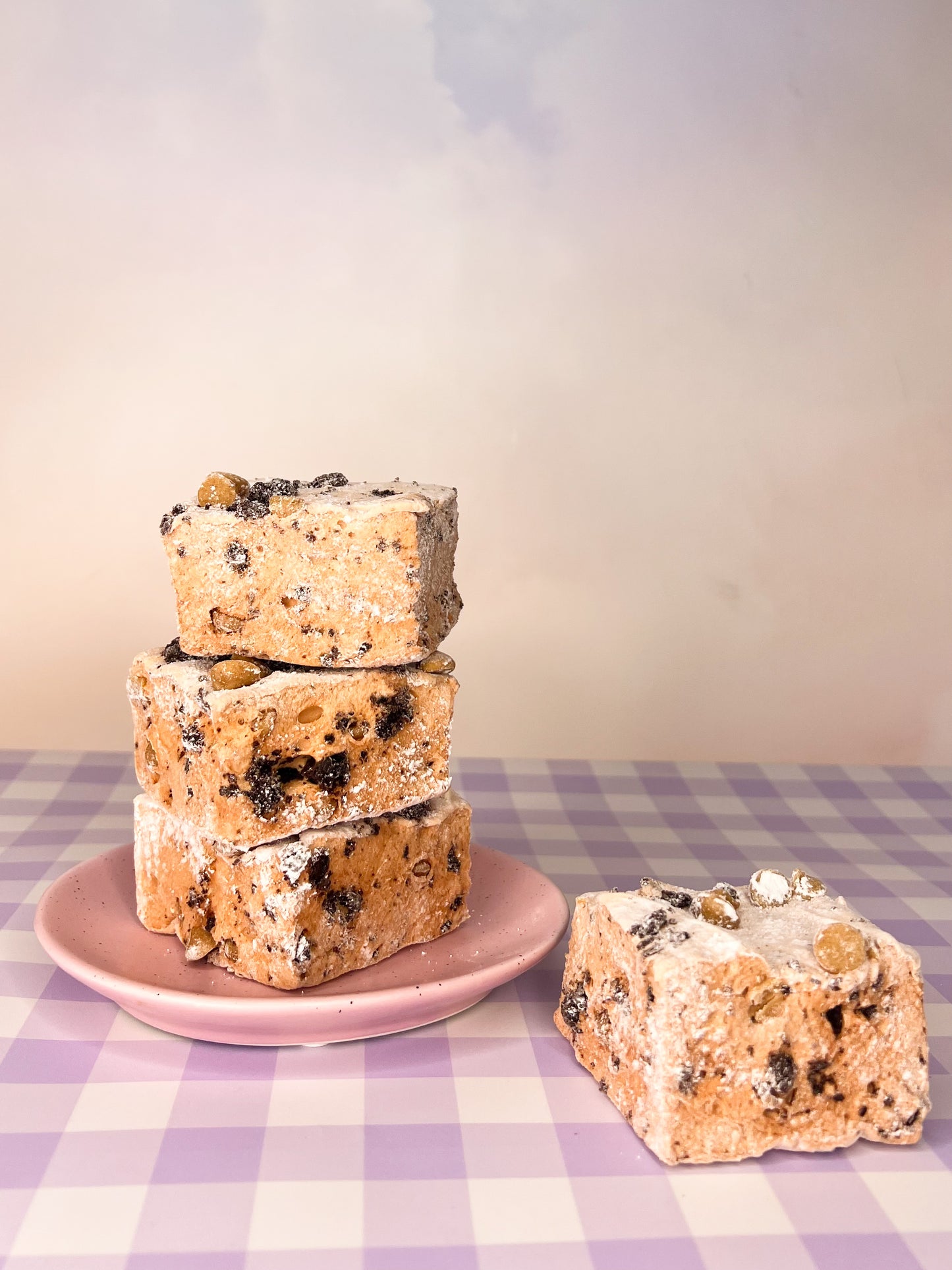 Peanut chip brownie marshmallows