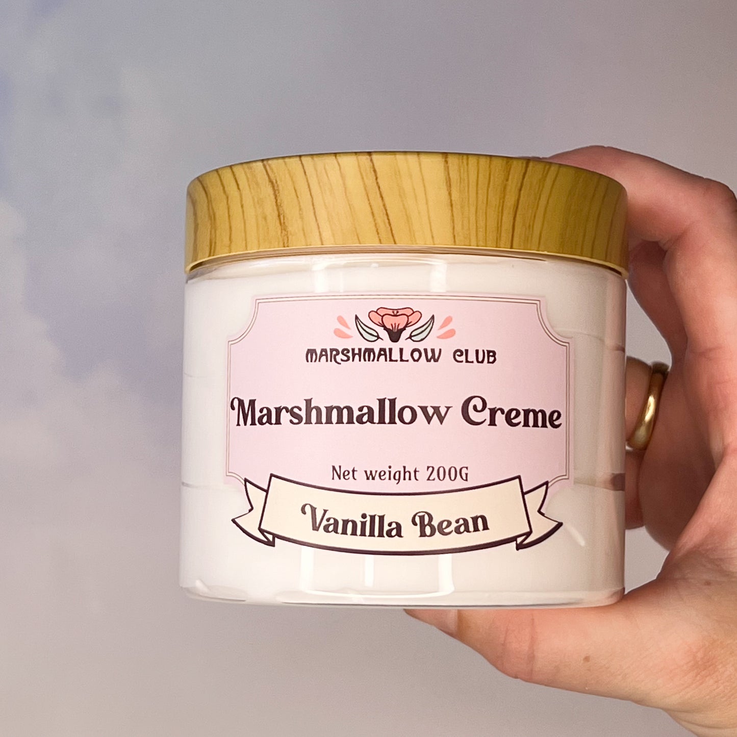 Handmade marshmallow creme