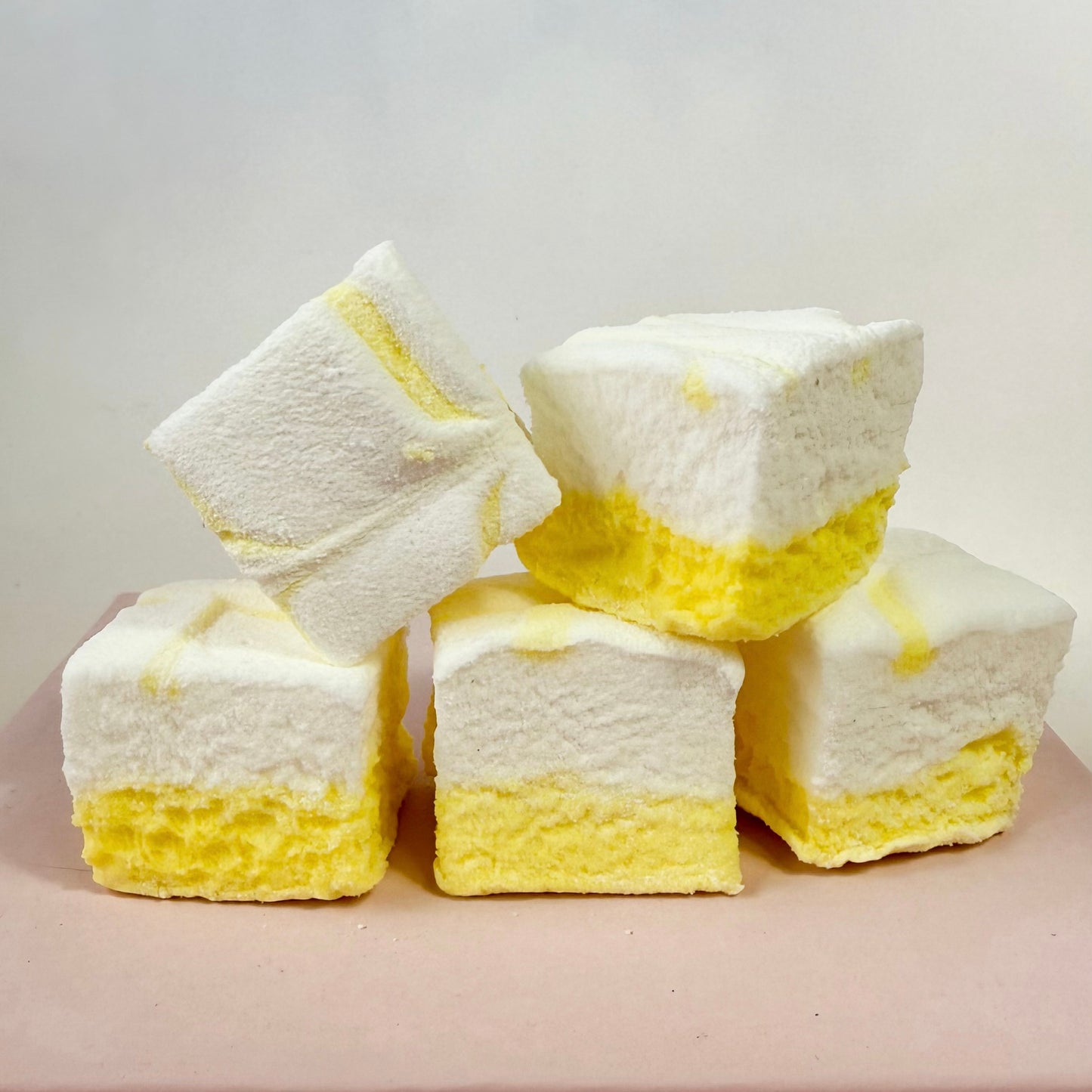 Lemon Meringue Pie flavoured handmade marshmallows 
