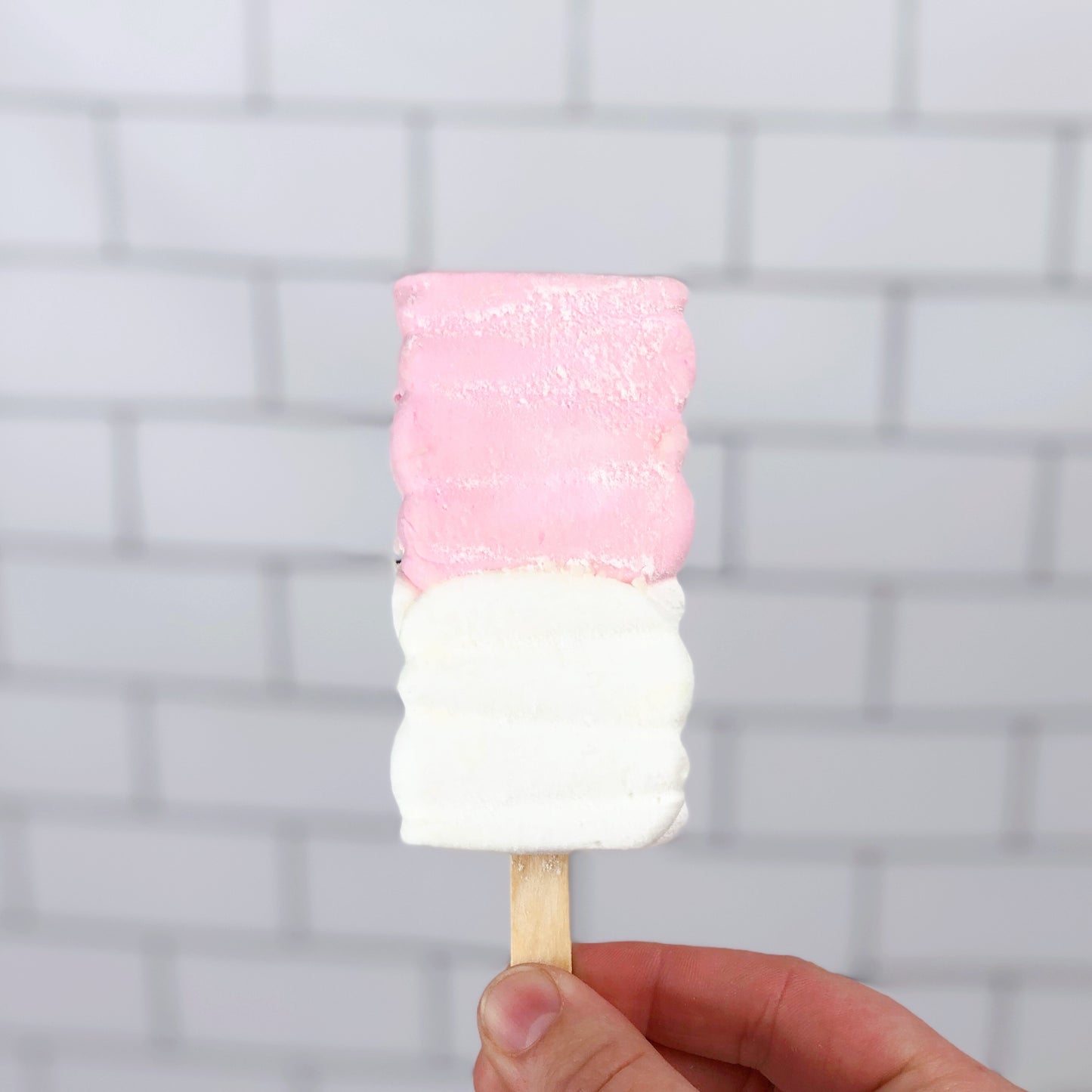 Handmade Strawberries and Cream Marshmallow Pop