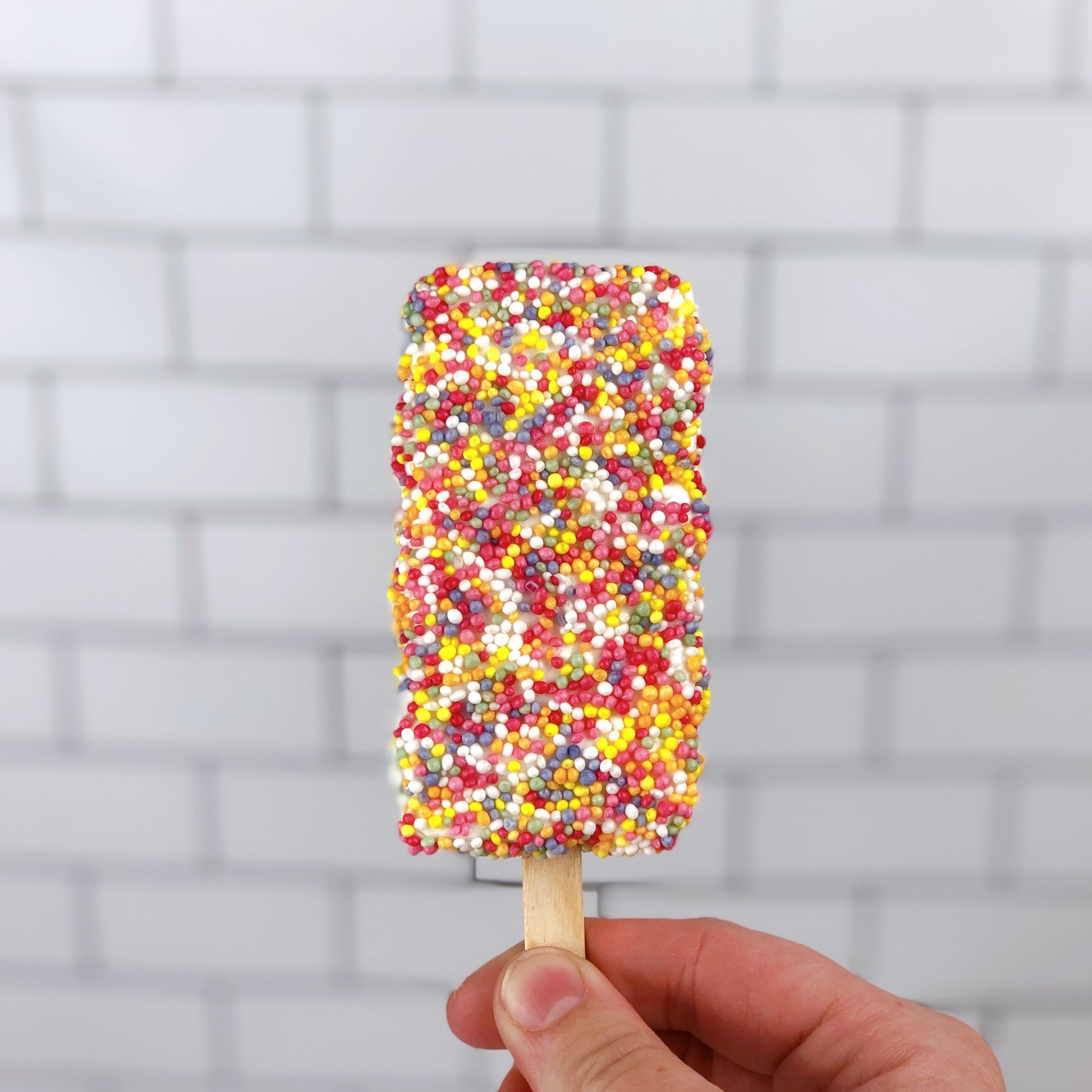 Handmade Vanilla with Sprinkles Marshmallow Pop